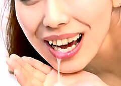 Trevejs asiatisk kneppet efter oral