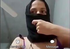 Gorgeous muslim babe riding cock for cash
