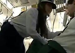 Japanese Police Women give Public Blowjob with cumshot on her beauty face