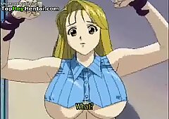 Assistente de hentai com mamas grandes é fodida por excitada patrão