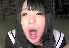Utrolig japansk pige i fantastisk blowjob, teenager jav scene