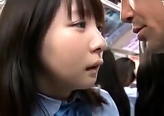 Asian Schoolgirl gets fucked on a bus