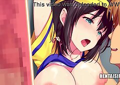 Big Hooters Fucked In A Stadium - Hentai With Subs